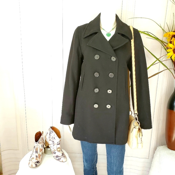 J. Crew Jackets & Blazers - J. Crew wool blend with quilted lining pea coat